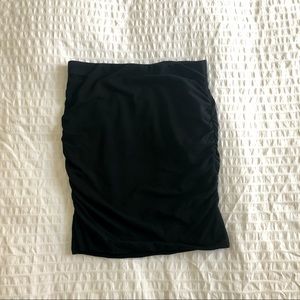 James Perse Cotton Ruched Skirt